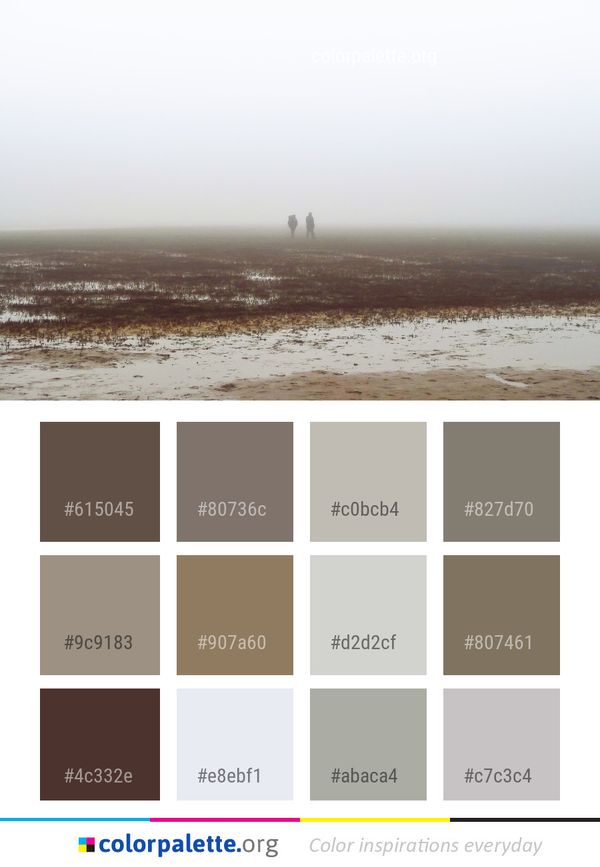 Fog Sky Mist Color Palette