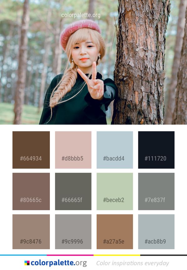 Girl Tree Headgear Color Palette