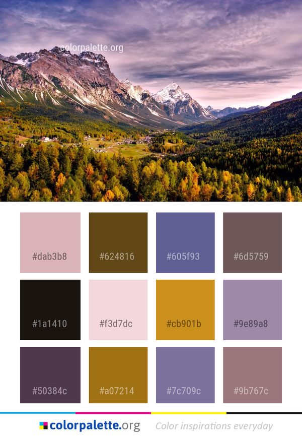 Sky Mountainous Landforms Nature Color Palette