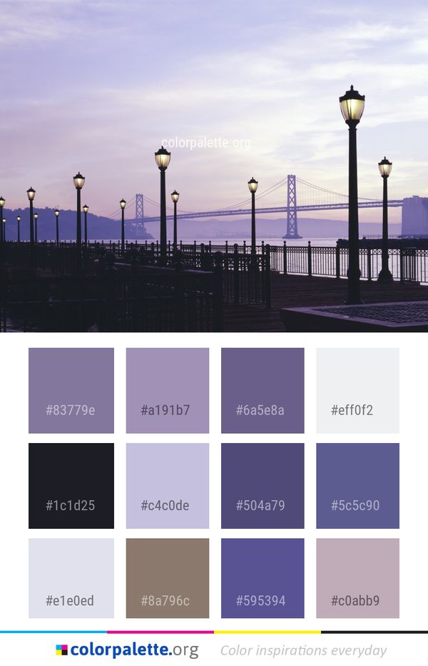 Sky Street Light Pier Color Palette