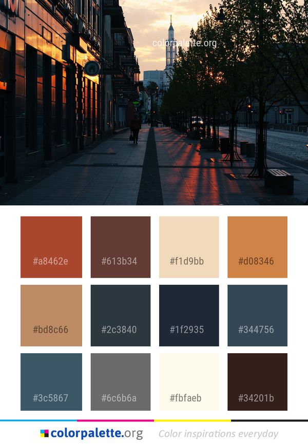 Urban Area Sky City Color Palette
