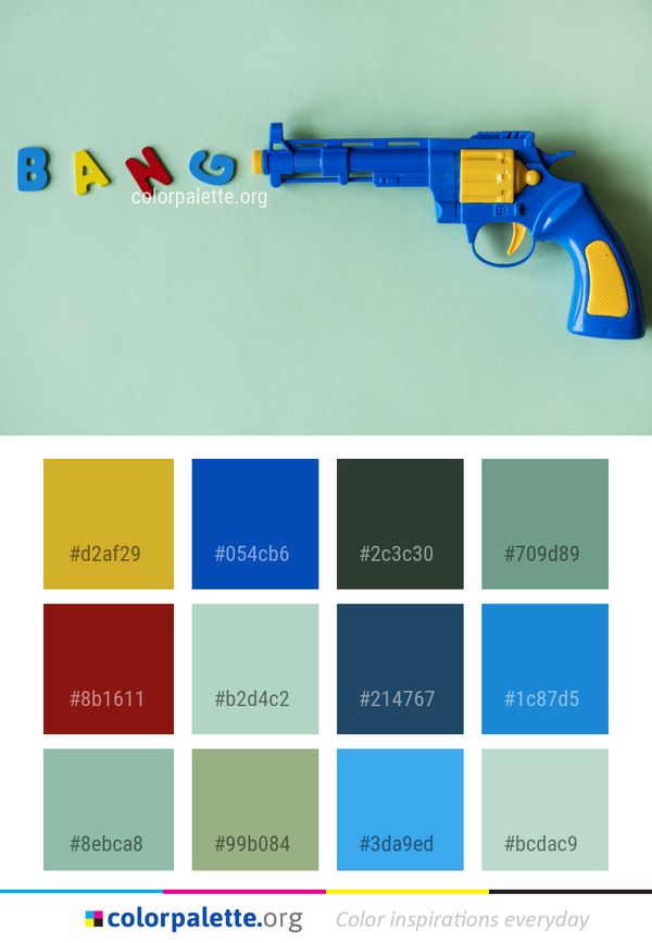 Weapon Gun Yellow Color Palette