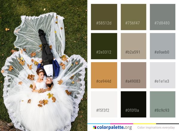Bride Fashion Accessory Wedding Dress Color Palette