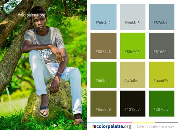 Green Nature Tree Color Palette