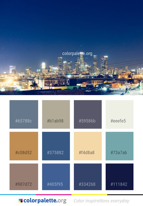 Metropolitan Area Cityscape City Color Palette