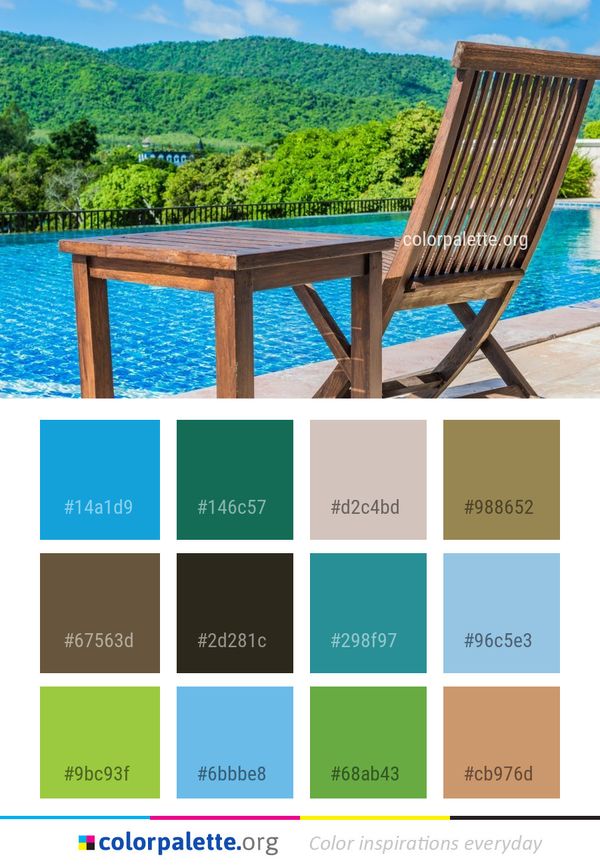 Sunlounger Leisure Outdoor Furniture Color Palette