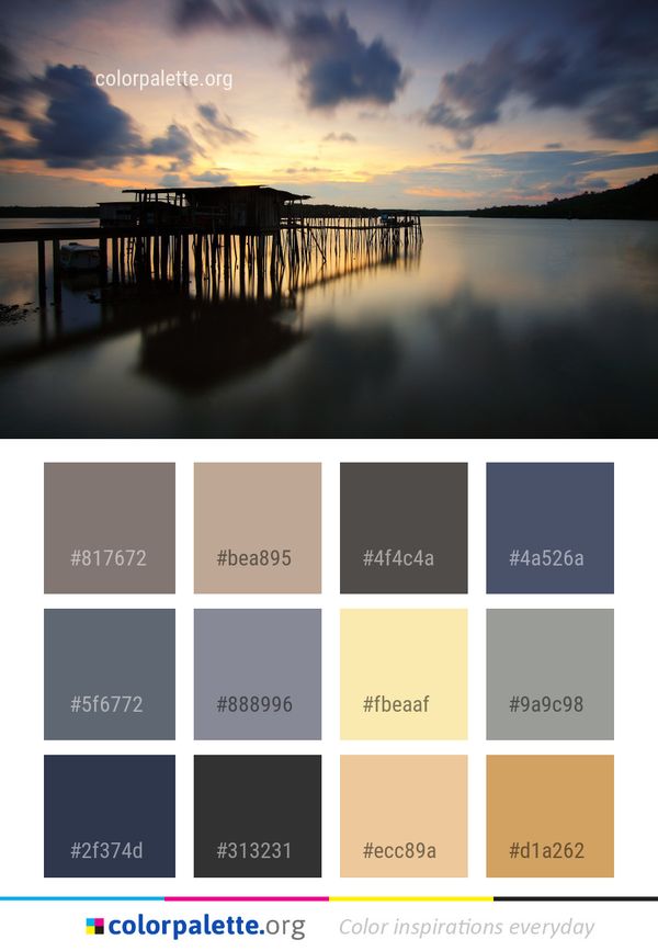 Reflection Sky Cloud Color Palette