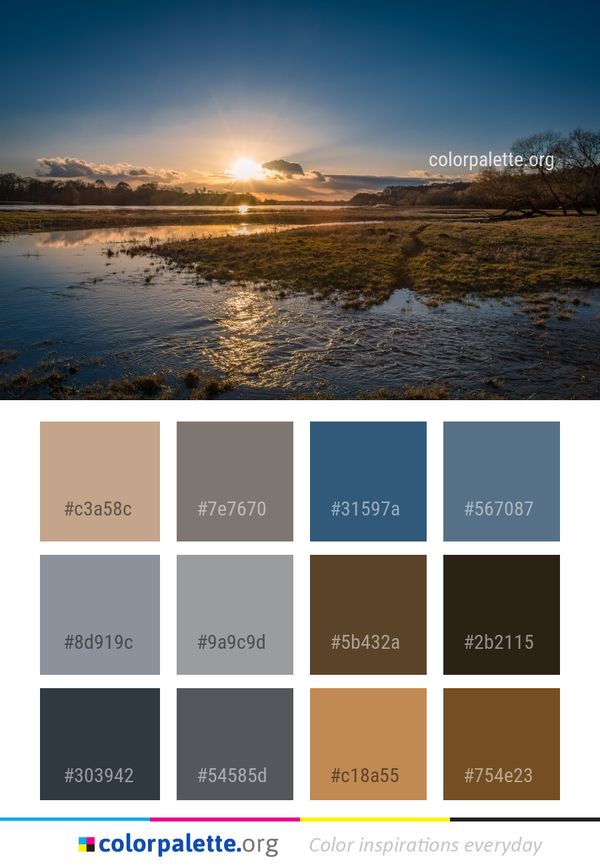 Reflection Sky Horizon Color Palette