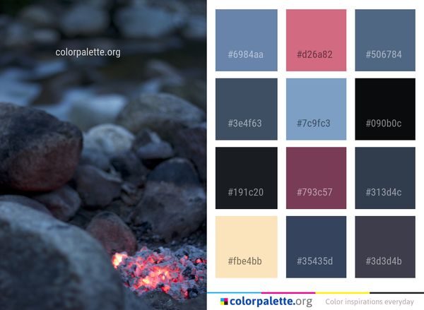 Rock Water Geological Phenomenon Color Palette