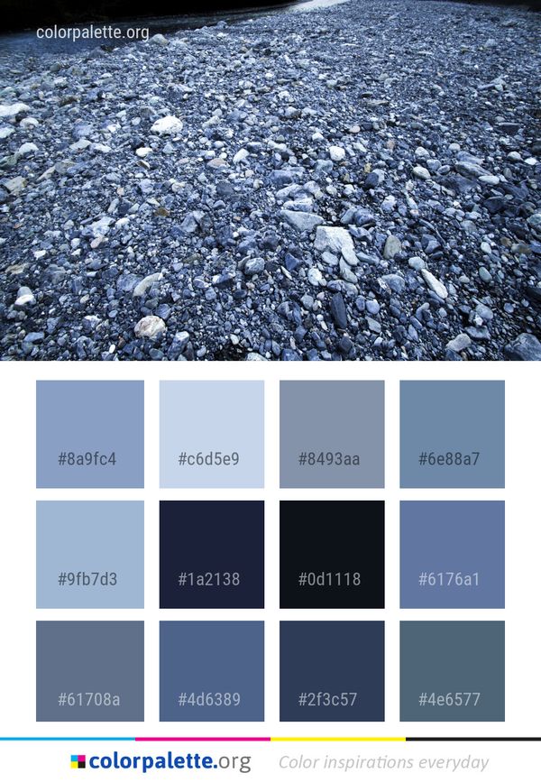 Rock Water Gravel Color Palette