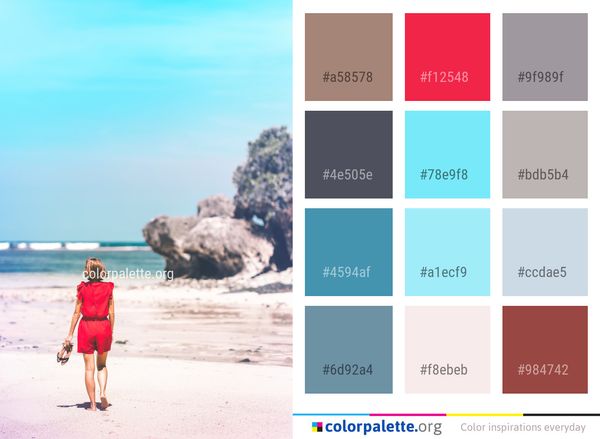Sea Photograph Vacation Color Palette