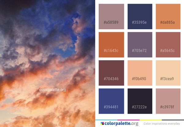 Sky Cloud Atmosphere Color Palette