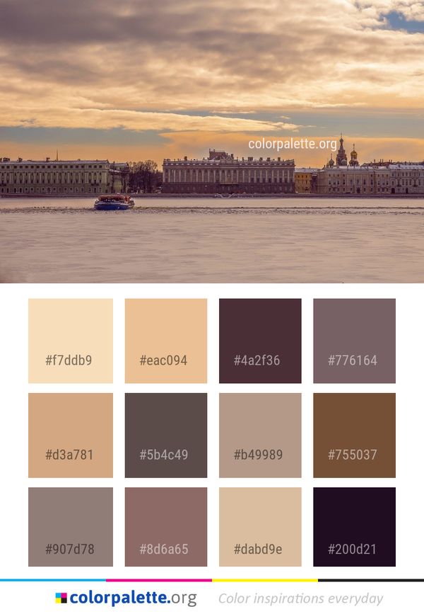 Sky Cloud Waterway Color Palette