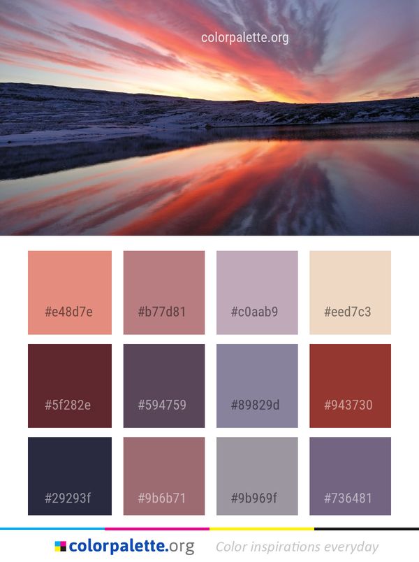 Sky Horizon Sunrise Color Palette