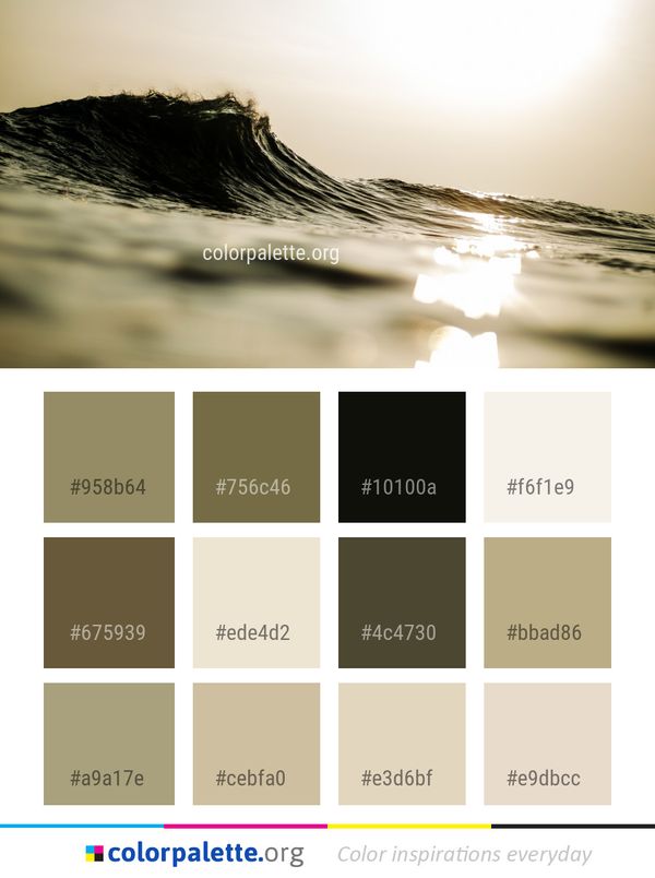 Wave Body Of Water Sea Color Palette