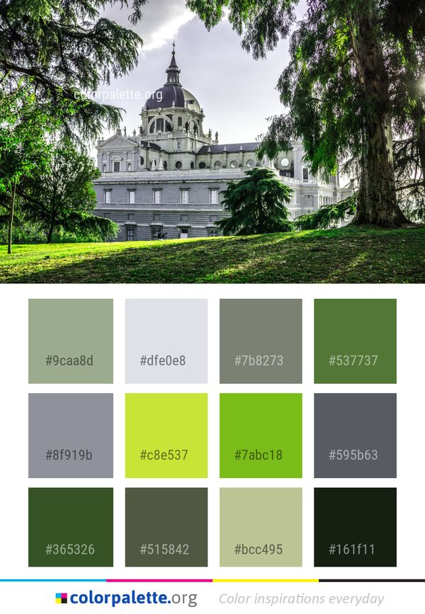 Green Nature Landmark Color Palette