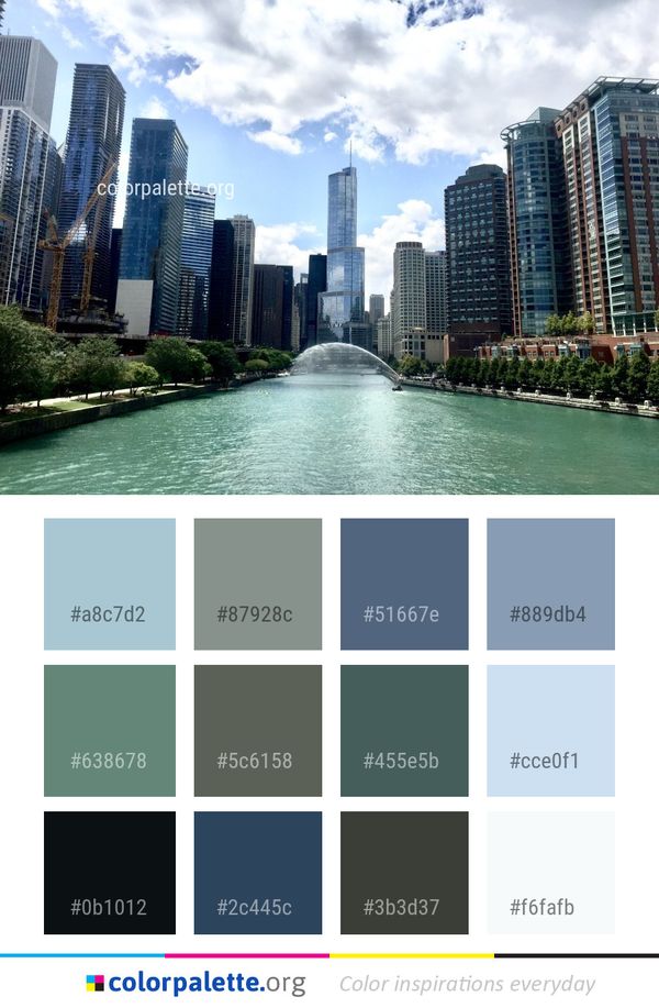 Metropolitan Area City Skyscraper Color Palette