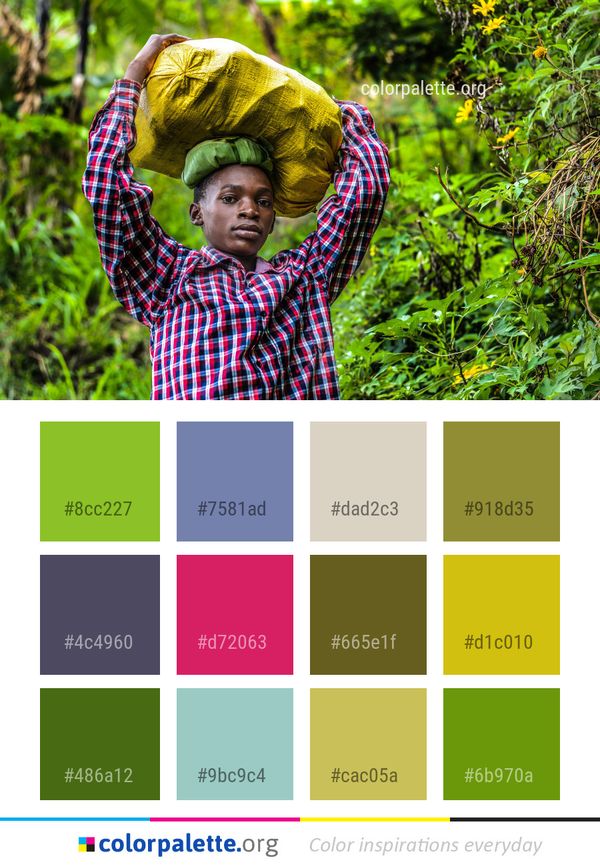 Nature Green Plant Color Palette