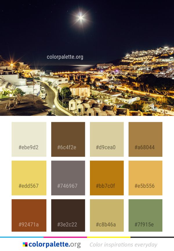 Night Reflection Sky Color Palette