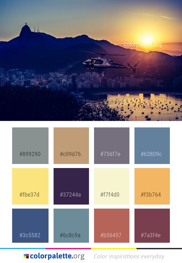Sky Nature Sunrise Color Palette