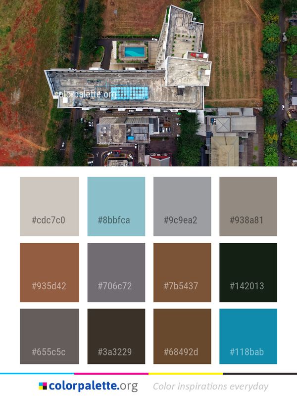 Neighbourhood Residential Area House Color Palette