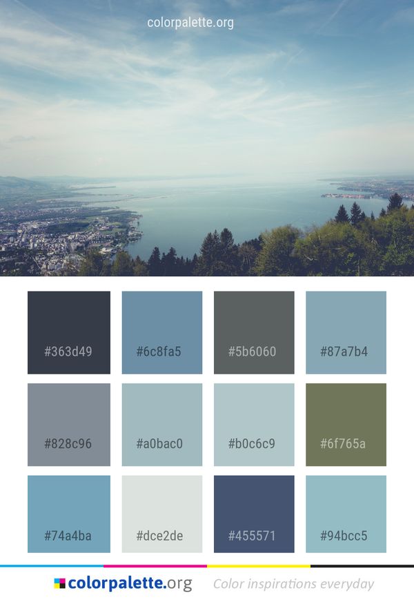 Sky Horizon Cloud Color Palette