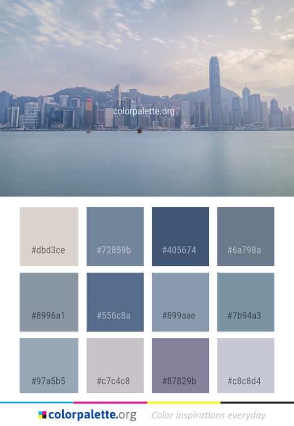 Skyline City Cityscape Color Palette