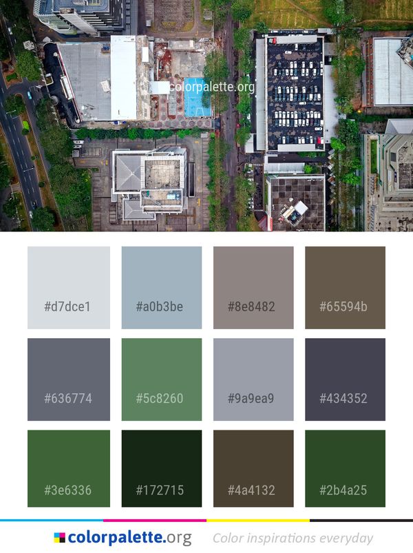 Urban Area Neighbourhood Residential Color Palette