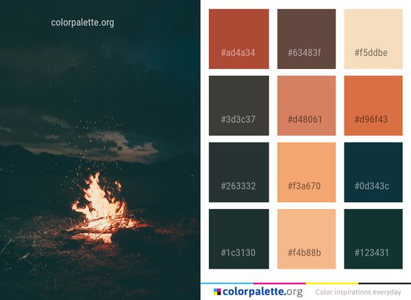 Water Sea Body Of Color Palette