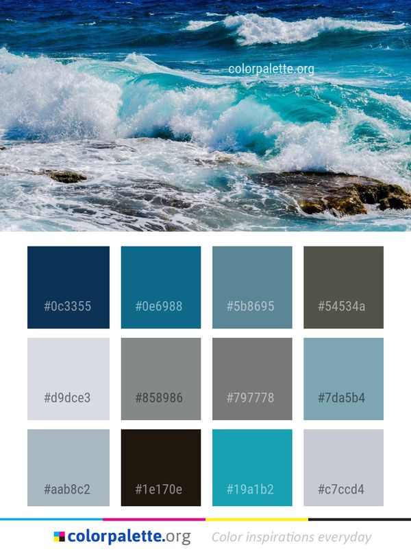 Wave Sea Wind Color Palette