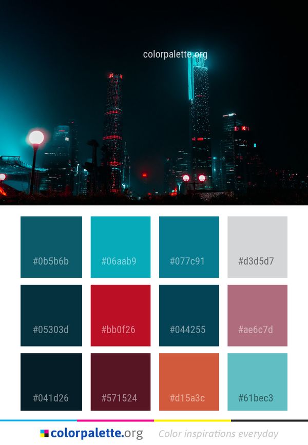 Metropolitan Area Cityscape City Color Palette