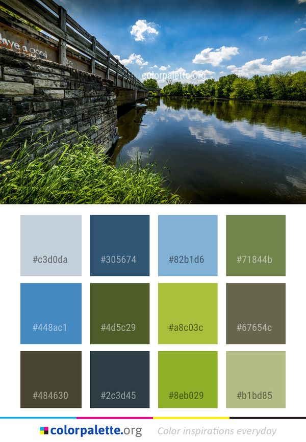 Reflection Water Nature Color Palette