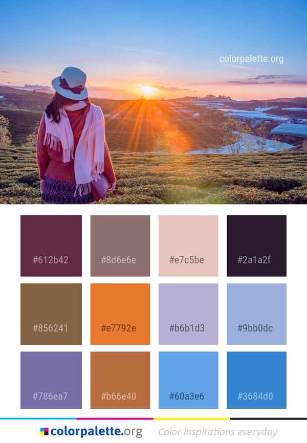 Sky Mountainous Landforms Mountain Color Palette