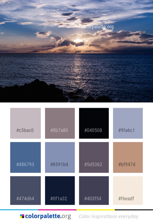 Sky Sea Horizon Color Palette
