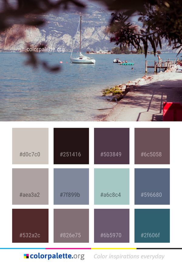 Water Body Of Sea Color Palette