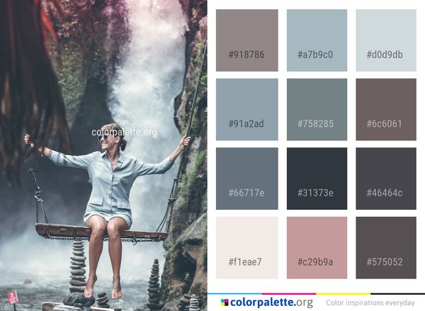 Water Nature Photography Color Palette