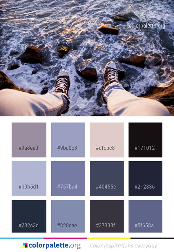 Water Sea Rock Color Palette