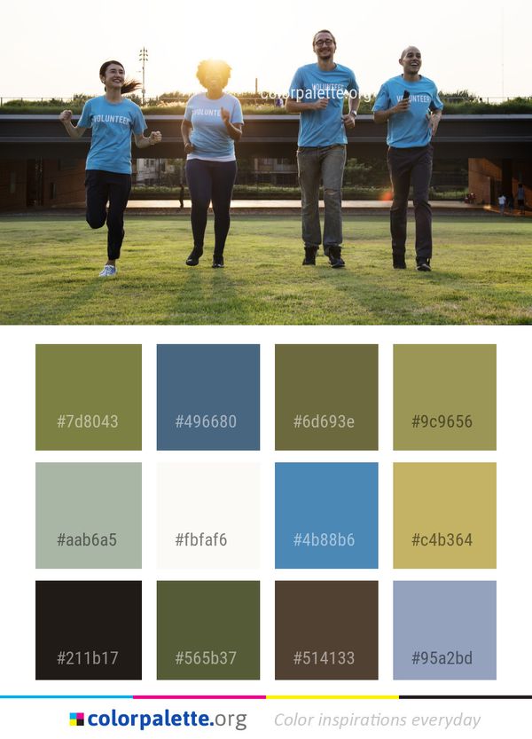 Blue Sports Public Space Color Palette