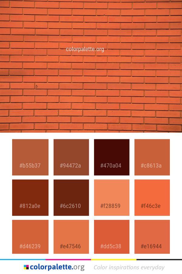 Brickwork Brick Wall Color Palette