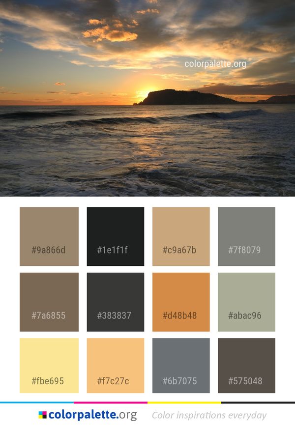 Sea Horizon Sky Color Palette