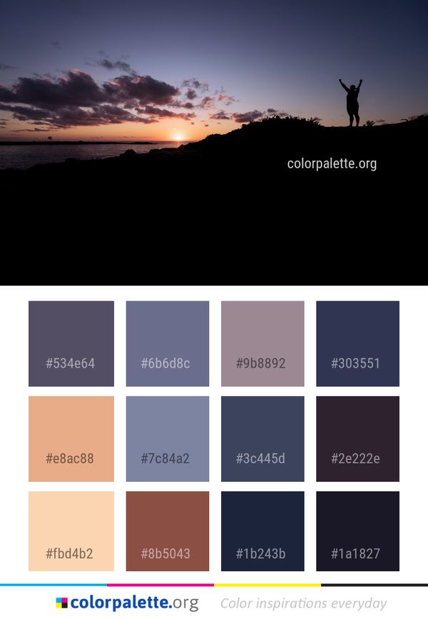Sky Sunset Cloud Color Palette