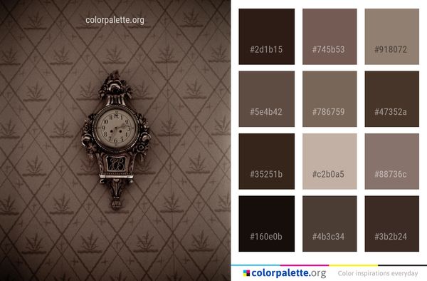 Watch Close Up Clock Color Palette
