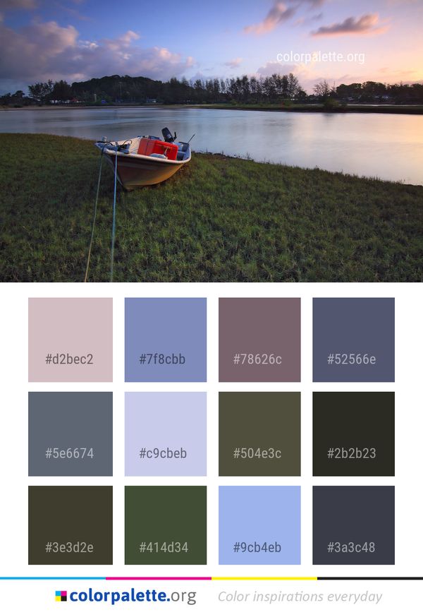 Water Reflection Nature Color Palette