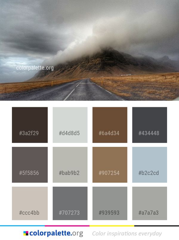 Highland Sky Road Color Palette