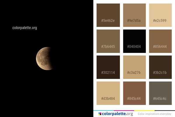 Moon Atmosphere Night Color Palette