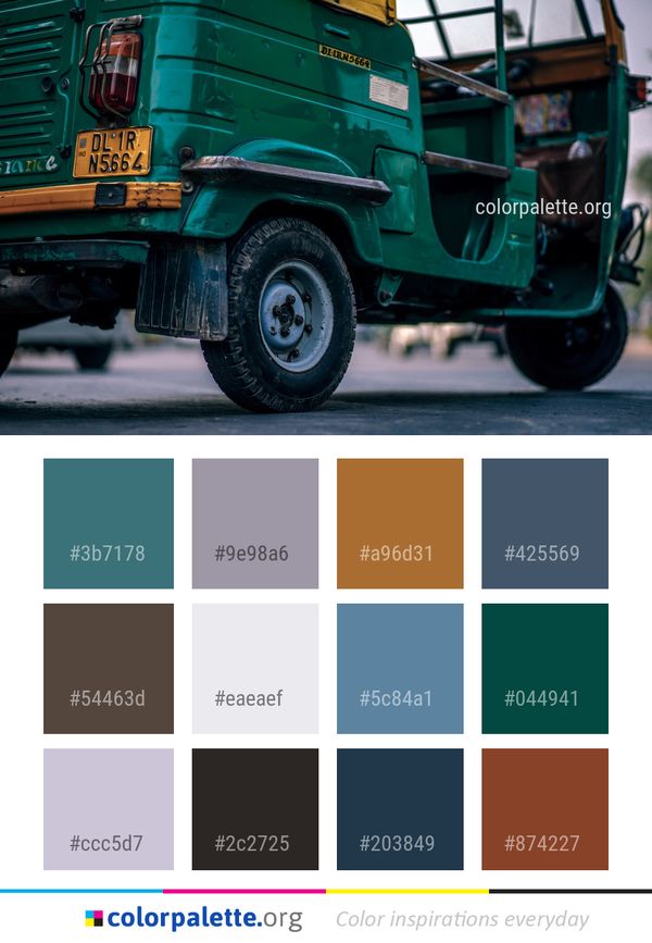 Motor Vehicle Car Color Palette