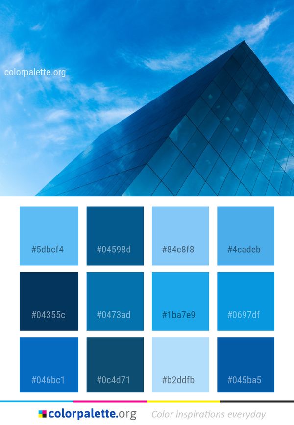 Sky Blue Daytime Color Palette