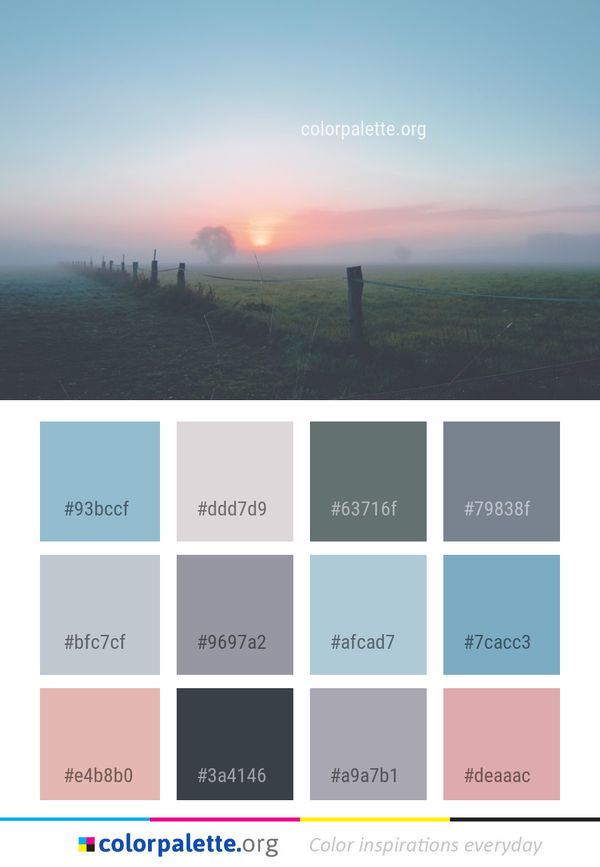 Sky Sunrise Dawn Color Palette