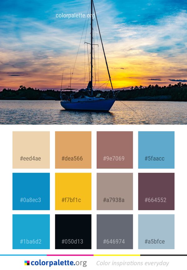 Sky Water Calm Color Palette