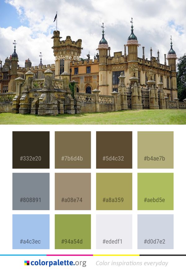 Ch??teau Stately Home Landmark Color Palette